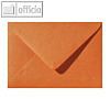 Farbiger Briefumschlag Metallic, 156x220 mm, nasskl., ohne Fenster, orange, 500S