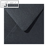 Farbiger Briefumschlag Metallic, 160x160 mm, nasskl., 120 g/m², schwarz, 500St.