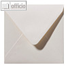 Farbiger Briefumschlag Metallic, 160x160 mm, nasskl., 120 g/m², elfenbein, 500St