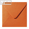 Farbiger Briefumschlag Metallic, 160x160 mm, nasskl., 120 g/m², orange, 500St
