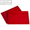 Transparenter Briefumschlag, DIN C5, Pergamin, 100g/m², intensivrot, 500St