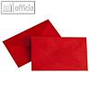 Transparenter Briefumschlag, 62 x 98 mm, Pergamin, 100g/m², intensivrot, 100 St.
