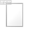 Ultradex Infotasche DIN A4, hoch/quer, magnethaftend, silber, 5 St?ck, 889077