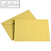 Farbiger Briefumschlag, DIN C6, nassklebend, 75 g/m², gelb 1.000 St., 10038