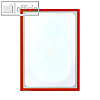 Infotasche mit Ausschnitt, DIN A3, hoch, selbstklebend, rot, 5 St?ck, 880205