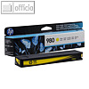 HP Tintenpatrone No. 980, ca. 6.600 Seiten, 83 ml, gelb, D8J09A