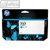 HP jet Tintenpatrone 727, 130 ml, cyan, B3P19A
