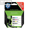 HP Druckkopfpatrone Multipack NR. 364 f?r Photosmart 5380, 4-farbig, N9J73AE