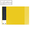 Veloflex Schreibunterlage VELOCOLOR®, mit Kalender, 60 x 40 cm, gelb, 4680310