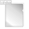 Sichth?lle, DIN A4, 80my, PP, genarbt, Griffausschnitt, transparent, 100 St?ck