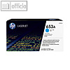 HP Toner Nr. 653A, 16.500 Seiten, cyan, CF321A