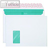 Faltentaschen "Documento", DIN C4+, Haftkleb., 120g/qm, Fenster, wei?, 200 St.