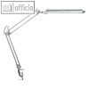 MAUL LED-Tischleuchte MAULatlantic, H 42 cm, mit Klemmfuß, silber, 8203595