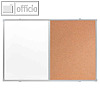 Franken Kombi-Tafel X-tra! Line, Whiteboard/Korktafel, 120 x 90 cm, braun,CB3403