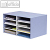 Fellowes BANKERS BOX Schreibtisch-Manager A4, 49 x 31 x 26 cm, blau/weiß,4482501