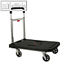 Alu-Plattformwagen, 67.5 x 92.5 x 40.5 cm, klappbar, bis 137 kg, schwarz