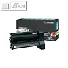 Lexmark Rückgabe-Lasertoner für C780, ca. 10.000 Seiten, schwarz, C780H1KG