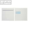 Briefumschlag 240 x 240 mm, Fenster, nasskleb., Offset 100g/m², weiß, 250 St.