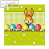 Dekorservietten "Hello Bunny", 1/4-Falz, 3-lagig, 33 x 33 cm, 300 Stück, 81467