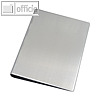officio Notizbuch Aluminium, DIN A5, mit 6-Ringmechanik, ? 14 mm, silber, 40111