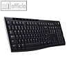 Logitech Tastatur K270, kabellos, schwarz, 920003052
