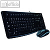 Tastatur + Maus Desktop MK120, kabelgebunden, spritzwassergesch?tzt, schwarz