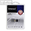 Intenso Mini-Speicherstick Micro Line, 16 GB, 2x0.7x1.5 cm, schwarz, 3500470