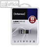 Intenso Mini-Speicherstick Micro Line, 8 GB, 2x0.7x1.5 cm, schwarz, 3500460
