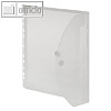 Sichttasche, DIN A4, Dehnfalte + Heftrand, PP, transparent, 10 St?ck, 40909-04