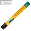 Abheftstreifen f?r Plastikbindung, US-Teilung, gl?nzend, transparent, 100 St.