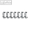 Fellowes Drahtbinder?cken, DIN A4, 34 Ringe, ? 8 mm, 3:1, schwarz, 100 St.,53261