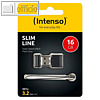 Intenso Speicherstick Slim Line, USB 3.0, 16 GB, schwarz, 3532470