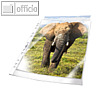 Prospekth?lle DIN A4, PP, 60 my, Universallochung, genarbt, 100 St?ck, 265819