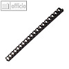 Kunststoffbinder?cken A4, 21 Ringe, ? 14 mm, 81-100 Blatt, schwarz, 100St.