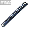 Kunststoffbinder?cken A4, 21 Ringe, ? 16 mm, 101-120 Blatt, blau, 100 St?ck