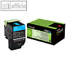 Lexmark R?ckgabe-Tonerkassette 702C, ca. 1.000 Seiten, cyan, 70C20C0