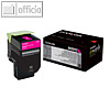 Lexmark Tonerkassette 800H3, ca. 3.000 Seiten, magenta, 80C0H30