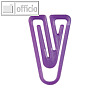 Laurel Kunststoff-Büroklammern Clip, 30mm, violett, 250 St., 1293-18