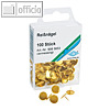 Wedo Rei?nagel, 10 mm, vermessingt, 100 St?ck, 9085653