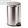 Tretabfalleimer Edelstahl - 20 Liter, softclosing, 292 x 455 mm, silber, 3402-23