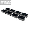 Safescan M?nzbeh?lter-Set 4141CC, wiegbar, 8-teilig, schwarz, 132-0497