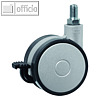 officio Bodenrollen f?r das Rednerpult Multi M, feststellbar, 4 St?ck, 263237