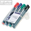 Permanent-Marker Lumocolor 352, DRY SAFE, Airplane Safe, Keil 2-5 mm, 4er-Set