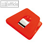 Briefklemmer SIGNAL 2, 70 x 50 mm, 13 mm Klemmweite, orange, 100er Pack, 1120-50