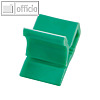 Kunststoff-Briefklemmer Zacko 2, 12 x 18 mm, bis 20 Blatt, gr?n, 1000 St?ck