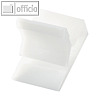 Kunststoff-Briefklemmer Zacko 2, 12 x 18 mm, bis 20 Blatt, wei?, 120St., 2855-10