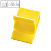 Kunststoff-Briefklemmer Zacko 2, 12 x 18 mm, bis 20 Blatt, gelb, 120 St?ck
