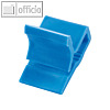 Kunststoff-Briefklemmer Zacko 2, 12 x 18 mm, bis 20 Blatt, blau, 120 St?ck