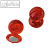 Power Magnet in Griff-Form, ?24 mm, Haft 2800g, kristallrot, 4 St?ck, 4894-02