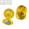 Power Magnet in Griff-Form, ?24 mm, Haft 2800g, kristallgelb, 4 St?ck, 4894-07